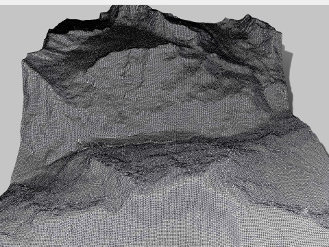 Lac de Mauvoisin reservoir Valais Switzerland 3Dモデル