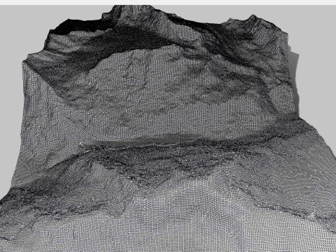 Lac de Mauvoisin reservoir Valais Switzerland 3D Model