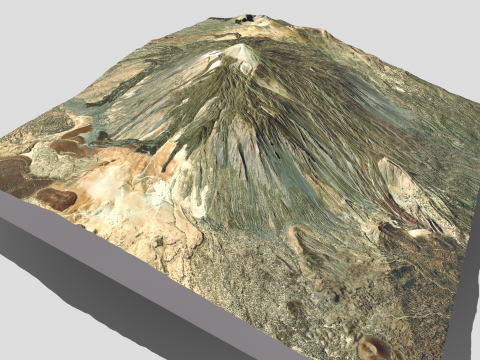 Volcano Teide Spain 3D Модель