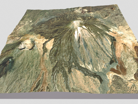 Volcano Teide Spain 3D Модель