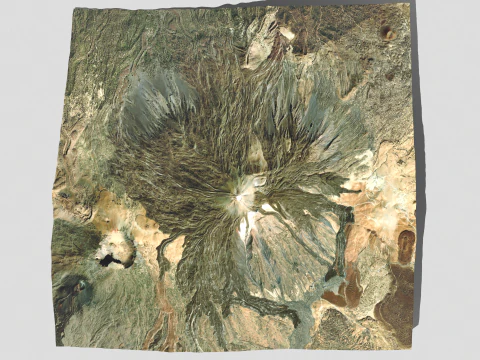 テイデ火山 スペイン 3Dモデル