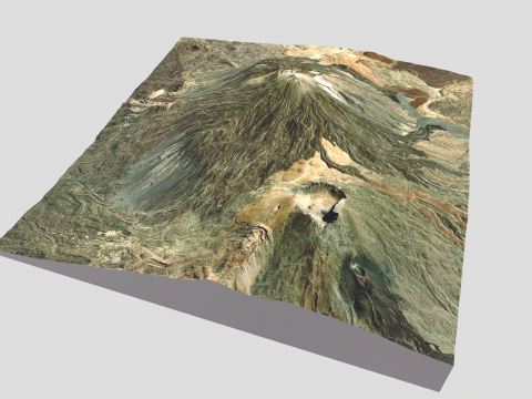 Volcano Teide Spain 3D Модель