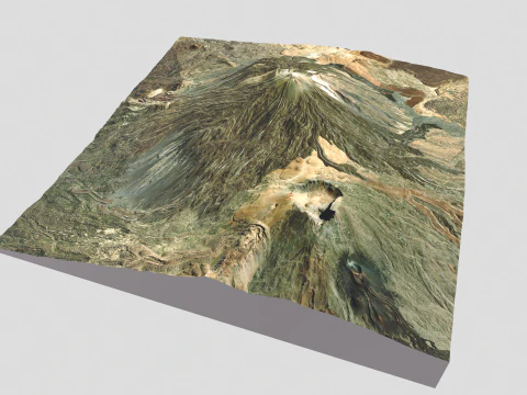 テイデ火山 スペイン 3Dモデル