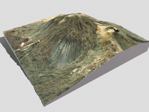 Volcano Teide Spain 3D Модель