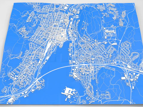 Cityscape Sundsvall Sweden 3D Model