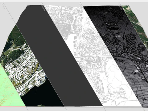 Cityscape Sundsvall Sweden 3D Model