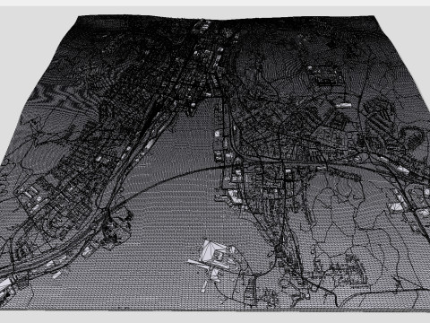 Cityscape Sundsvall Sweden 3Dモデル