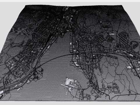 Cityscape Sundsvall Sweden 3D Model
