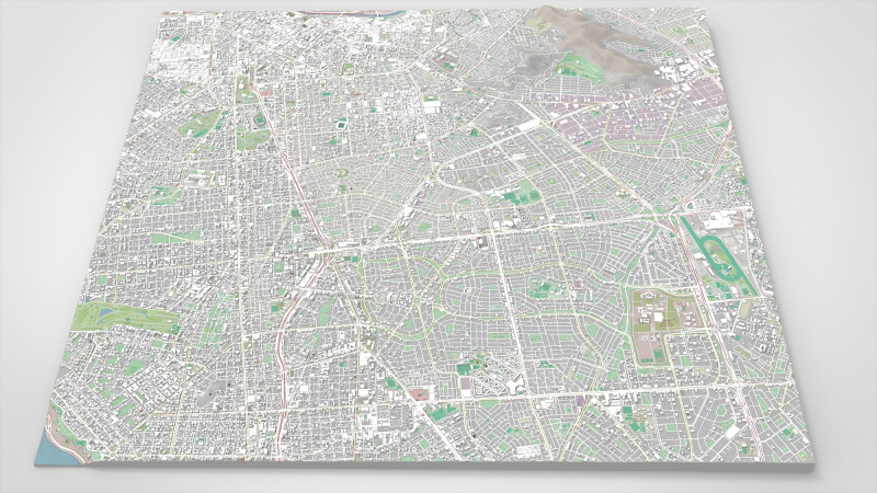 Cityscape Lima Peru Modello 3D .c4d .max .obj .3ds .fbx .stl .blend 