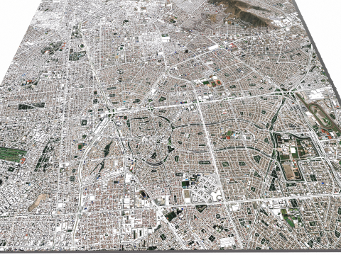 Cityscape Lima Peru Modello 3D