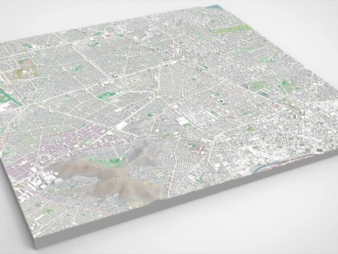 Cityscape Lima Peru 3D Model