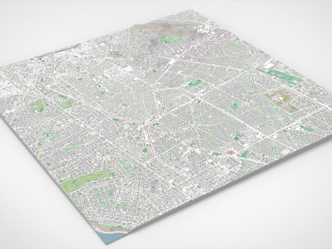 Cityscape Lima Peru Modello 3D