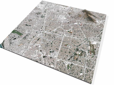 Cityscape Lima Peru Modello 3D