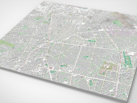 Cityscape Lima Peru Modello 3D