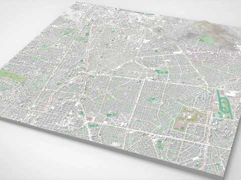 Cityscape Lima Peru 3D Model