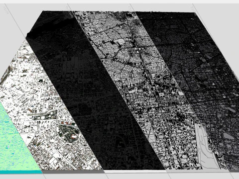 Cityscape Lima Peru 3D Model