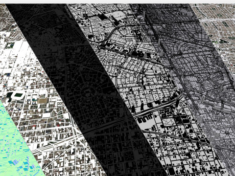 Cityscape Lima Peru Modello 3D