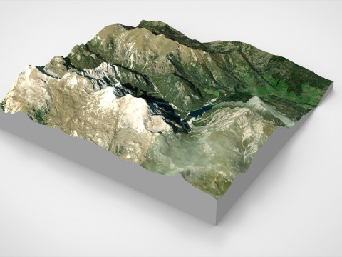 Lake Braies Dolomites South Tyrol Italy Model 3D