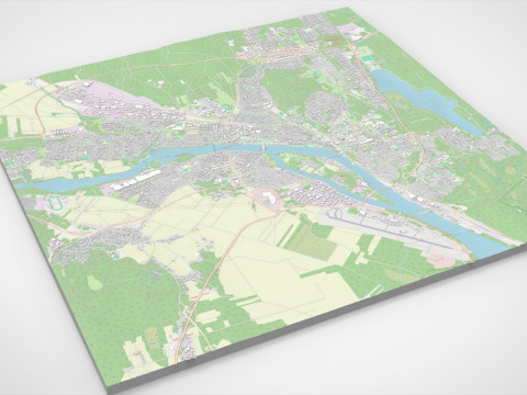 Cityscape Umea Sweden 3D Model