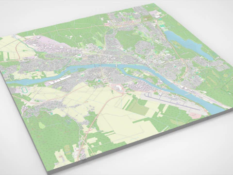 Cityscape Umea Sweden 3D Model