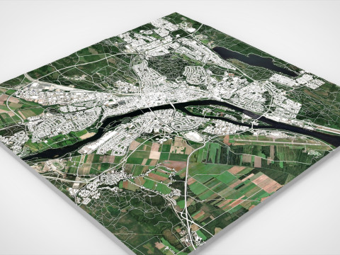 Cityscape Umea Sweden 3D Model