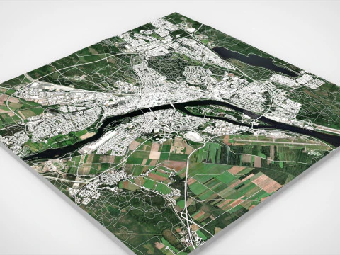 Cityscape Umea Sweden 3D Model
