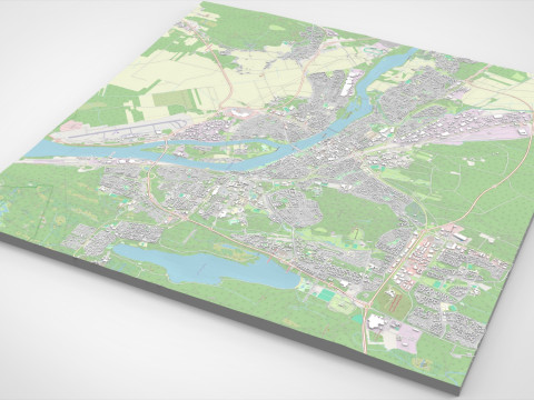 Cityscape Umea Sweden 3D Model