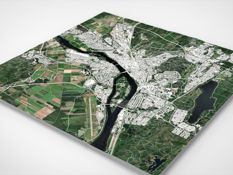 Cityscape Umea Sweden 3D Model