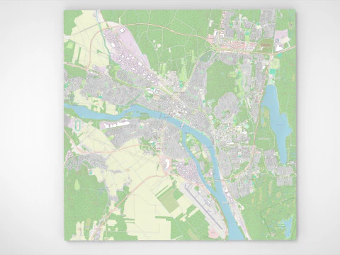 Cityscape Umea Sweden 3D Model