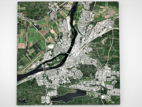 Cityscape Umea Sweden 3D Model