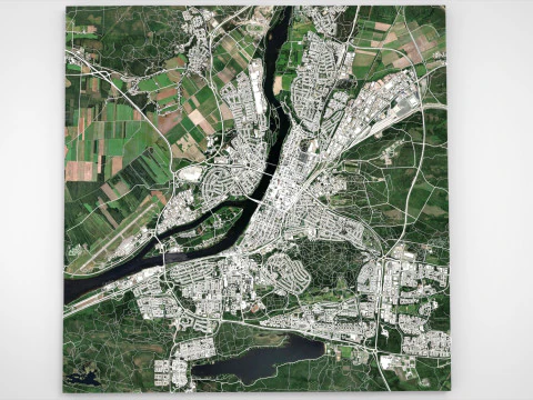 Cityscape Umea Sweden 3D Model