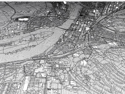 Cityscape Umea Sweden 3D Model