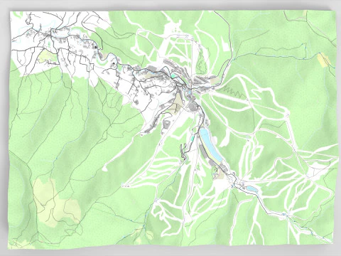 Bukovel resort Carpathians Ukraine 3D Model