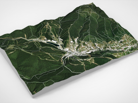 Bukovel resort Carpathians Ukraine 3D 모델