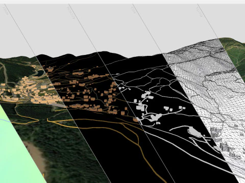 Bukovel resort Carpathians Ukraine 3D Model