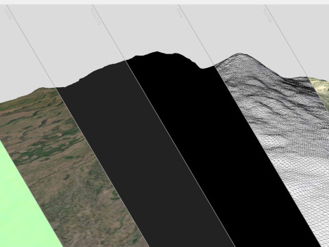 Volcano Lewotobi Flores Island Indonesia Model 3D