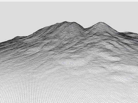 Volcano Lewotobi Flores Island Indonesia Model 3D