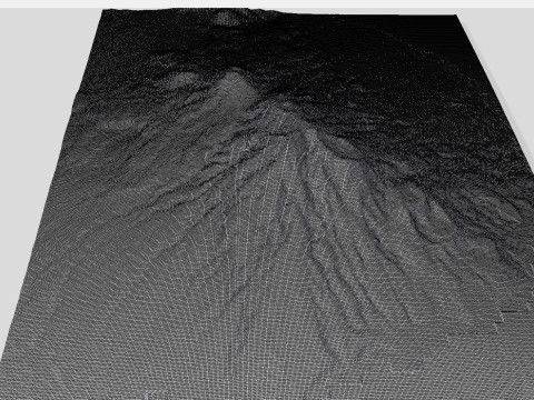 Volcano Lewotobi Flores Island Indonesia Model 3D