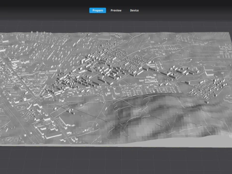 Paesaggio urbano Niksicis Montenegro Modello 3D