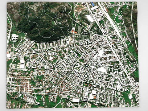 Paesaggio urbano Niksicis Montenegro Modello 3D