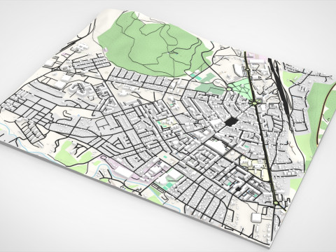 Cityscape Niksicis Montenegro Modelo 3D