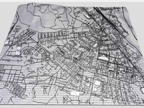 Cityscape Niksicis Montenegro Modelo 3D