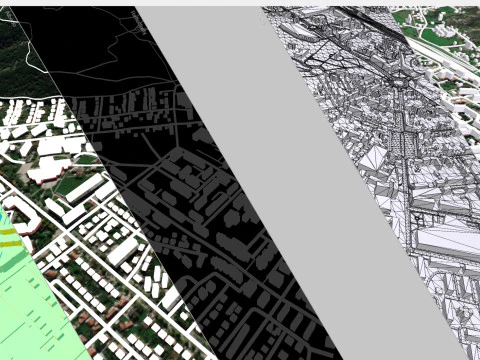Paesaggio urbano Niksicis Montenegro Modello 3D