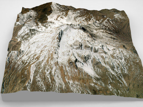 Mountain landscape Shalbuzdag Dagestan 3D Modell