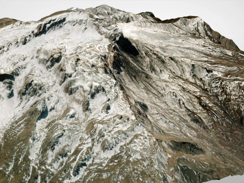 Mountain landscape Shalbuzdag Dagestan 3D Model