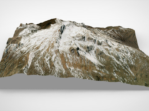 Mountain landscape Shalbuzdag Dagestan 3D Modell