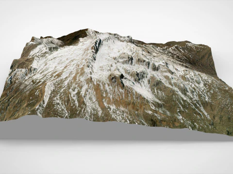 Mountain landscape Shalbuzdag Dagestan 3D Model