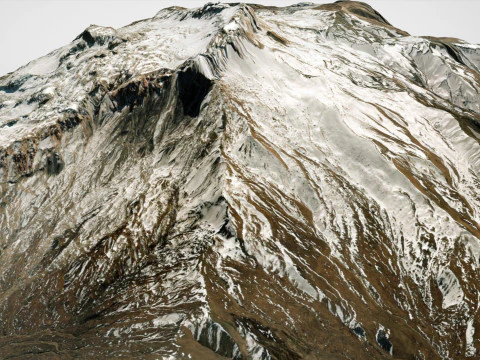 Mountain landscape Shalbuzdag Dagestan 3D Model