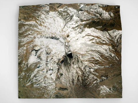Mountain landscape Shalbuzdag Dagestan 3D Model