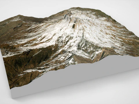 Mountain landscape Shalbuzdag Dagestan 3D Model